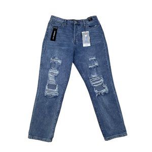 Simple Society Women's High Rise Straight Blue Jeans Sz 11 - NWT